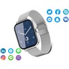 Išmanusis laikrodis su gumine apyranke, bluetooth, pilkas
