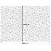 ISO TRADE Kalėdinis staltiese 180x140 cm Baltas su snaigėmis