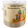 ISO TRADE Medinės kaladėlės 100 vnt. + kibiras + sorter + maišas