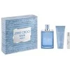 "Jimmy Choo Man Aqua" tualetinis vanduo Vyrams 100 ml, 3 dalių rinkinys