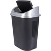 Juodas plastikinis šiukšlių konteineris 50 l