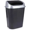 Juodas plastikinis šiukšlių konteineris 50 l