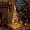 Kalėdinis medis su LED šviesa Kegel Auksinis 20 LED 40 cm