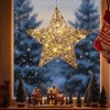 Kalėdų dekoracija Žibintas Auksinis 30 cm - 20 LED
