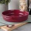 Keramikteller Speiseteller Essteller Teller Suppenteller aus Keramik bordeauxrot SOHO 21,5 cm 1 L