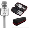 Ausinės Belaidė mikrofono karaoke garsiakalbis su Bluetooth ir dėklu