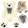 Kruzzel Teddy bears 140 cm kreminis minkštas žaislas