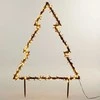 Vilde Lauko šviečianti Kalėdų eglutė metalinė 300 LED 125 cm