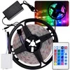 Jokomisiada LED juostelė 5m RGB + nuotolinio valdymo pultas vandeniui atspari