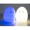 Vaikiška naktinė lempa LED RGB kiaušinio formos
