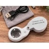 Led uv juvelyrinis didinamasis stiklas, sulankstomas, įkraunamas per usb, skirtas skaitymui