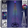 Christmas Decoration Leuchtender Weihnachtsbaum LED-Tannenbaum Christbaum mit Beleuchtung 370 LED 210 cm
