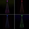 Christmas Decoration Leuchtender Weihnachtsbaum LED-Tannenbaum Christbaum mit Beleuchtung 370 LED 210 cm