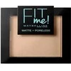 Maybelline Fit Me matinė pudra 130 Buff rusvai gelsvas