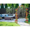 Metalinė pergola gėlėms ir vijokliniams augalams