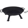 Metalinė sodo ugniakuras su grotelėmis 56 cm