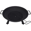 Metalinė sodo ugniakuras su grotelėmis 56 cm