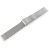 Metalinis apyrankė 303S - tinklinis - sidabro - 22mm