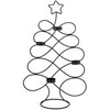 Metalinis žvakidė Kalėdų eglutės formos 49 cm Juoda