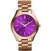 Michael Kors Moteriškas Laikrodis Slim Runway MK3293 Violetinis Ciferblatas