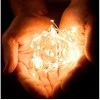 LED šviesos užuolaida 300 šiltai baltų lempučių 3x3 m