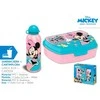 KIDS Minnie pelės aliuminio butelis 500 ml + priešpiečių dėžutė