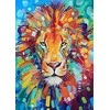 Mozaika Diamentinė 5D - Spalvingas Liūtas 40x50 cm