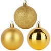 Christmas Decoration Neišardomos Kalėdinės Burbuliukai 12 vnt 6 cm Auksiniai