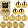 Christmas Decoration Neišardomos Kalėdinės Burbuliukai 12 vnt 6 cm Auksiniai