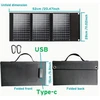 Nešiojama 20 w saulės energijos panelė, sulankstoma, usb įkroviklis