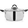 Orion Plieninė puodas su stikliniu dangteliu DALIE 22 cm, 4 l