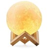 3d rgb moon night light with remote control
