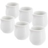 Pieno ąsotis porcelianas baltas MONA 4x4 cm, 20 ml 6 vnt.