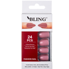 Pink Rožinė Tipsy BLING Dirbtiniai Nagai 24 vnt. - Dirty Rožinė