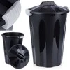 Plastikinė šiukšliadėžė 40 l juoda