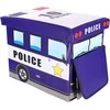 „Pouf“ žaislų konteineris - policijos automobilis