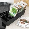 Prieskonių dėžutė organizatorius 30x13x8 cm juoda