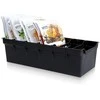 Prieskonių dėžutė organizatorius 30x13x8 cm juoda