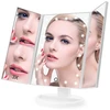 LED illuminated magnification cosmetic mirror