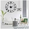 Rome retro vintage loft 3d sieninis laikrodis 60cm