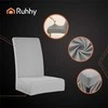 RUHHY Kėdžių užvalkalų rinkinys 6 vnt. universalūs šviesiai pilki, elastingi