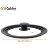 RUHHY Universalus 3-in-1 Silikono Dangtis 18/20/22 cm