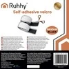 RUHHY Velcro juosta 5m x 5cm juoda su lipniu paviršiumi