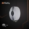 RUHHY Velcro juosta 5m x 5cm juoda su lipniu paviršiumi
