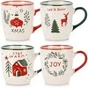 Home Styling Collection Siaki Kavos puodelių rinkinys 4 vnt 180 ml Kalėdiniai