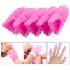 Silicone clips for removing hybrids, gels and acrylics