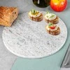 Snij- en Serveerplank Marmeren 28 cm - Snijplank - Keukenplank - Keuken - Tapasplank - Borrelplank