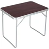 Sulankstomas lauko stalas kempingui, 70x50x60 cm, rudas