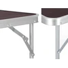 Sulankstomas lauko stalas kempingui, 70x50x60 cm, rudas