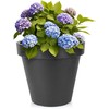 Sodo vazonas Plastikinis Juodas 48 cm - Gėlių vaza